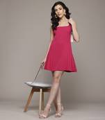 Fuchsia aelda short dress by label ritu kumar