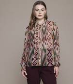 Multi color aquinnah shirt with camisole by label ritu kumar