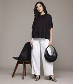 Black core solid top by label ritu kumar