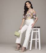 Black dahlia crop top by label ritu kumar