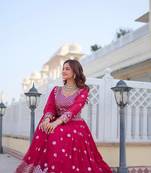 Women designer georgette readymade lehenga choli with dupatta sets