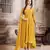 Yellow Faux Georgette Gold Embroidered Anarkali Salwar Suit