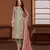 Green embroidered vichitra pakistani suit