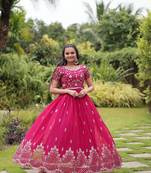 Pink Premium Designer Readymade Gown Collections