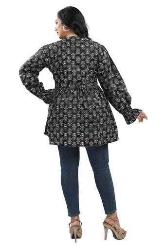 Rayon long kurti with short kurti combo pack of 2