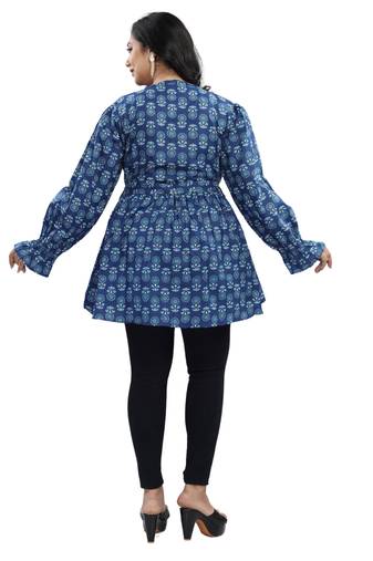 Rayon long kurti with short kurti combo pack of 2