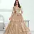 Beige Heavy Embroidery Net Semi Stitch A Line Lehenga With Blouse