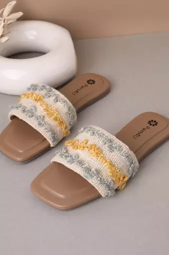 women's flats ethnic punjabi traditional flat embroidered canvas fancy comfortable sole for womens & girls