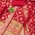 Red soft banarasi silk zari woven design dress material