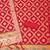 Red soft banarasi silk zari woven design dress material