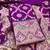 Purple soft banarasi silk zari woven design dress material