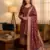 Maroon soft banarasi silk zari woven design dress material