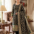 Black soft banarasi silk zari woven design dress material