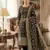 Black soft banarasi silk zari woven design dress material