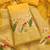 Yellow soft banarasi silk zari woven design dress material