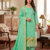 Seagreen soft banarasi silk zari woven design dress material