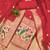Red soft banarasi silk zari woven design dress material