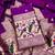 Purple soft banarasi silk zari woven design dress material