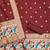 Maroon soft banarasi silk zari woven design dress material