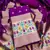 Purple soft banarasi silk zari woven design dress material