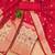 Red soft banarasi silk zari woven design dress material