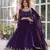 Purple  Designer Readymade Long Kurti & Duppta With Embroidery Sequins Work