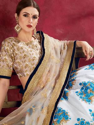 white floral print banglori silk wedding lehenga set choli with dupatta 4