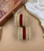 Traditional Cherry Red Punjabi Chuda