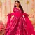 Pink girlie partywear printed gown for trendy looks