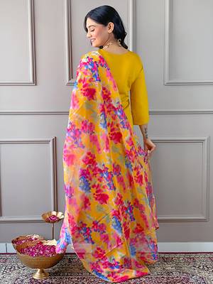 Women's Rayon Straight Kurta, Pant and Dupatta Set 2