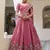 pink sequins festival lehenga set choli with dupatta with dupatta