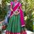 Green Zari Weaving Art Silk Half Saree Lehenga