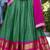 Green Zari Weaving Art Silk Half Saree Lehenga