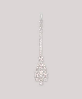 White diamond white finish maangtikka 1