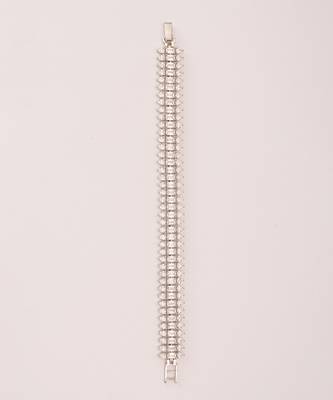 White diamond white finish bracelet 3