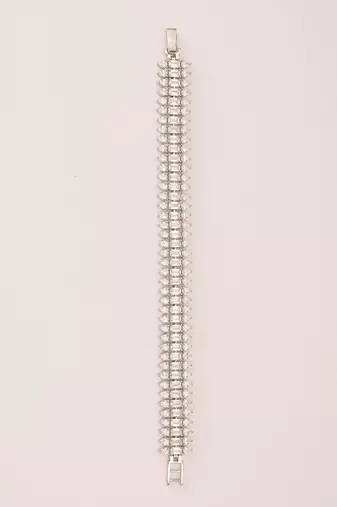 White diamond white finish bracelet