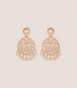 Dramatic and elegant pair of moissanite earrings