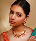 Dramatic and stylish moissanite set with matching earrings