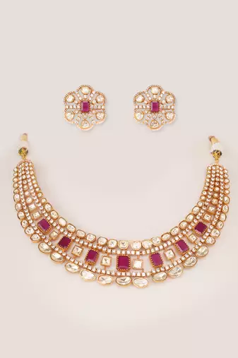 Dramatic and stylish moissanite set with matching earrings