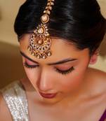 Elegant and stylish moissanite maangtikka