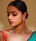 Dramatic and stylish moissanite set with matching earrings