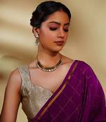 Dramatic and stylish moissanite set with matching earrings