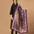 Purple Assam Silk Ceremonial Wear Printed Dupatta For Girls