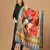 Orange Assam Silk Ceremonial Wear Printed Dupatta For Girls