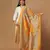 Mustard Assam Silk Digital Printed Partywear Dupatta