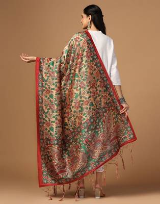 Multy Assam Silk Digital Printed Partywear Dupatta 2