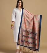 Rama Assam Silk Digital Printed Ceremonial Dupatta