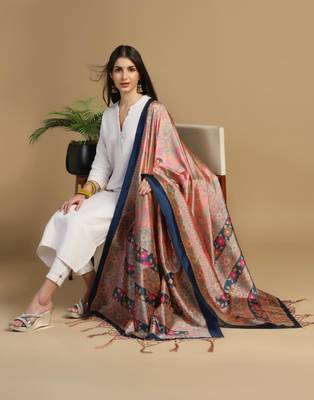Rama Assam Silk Digital Printed Ceremonial Dupatta 3