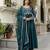 Silk Blend Embroidery Anarkali Kurta Pant Set with Dupatta