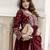 Silk Blend Embroidery Anarkali Kurta Pant Set with Dupatta